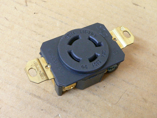 PASS & SEYMOUR, RECEPTACLE, WC596/124-1, 20A, 250V
