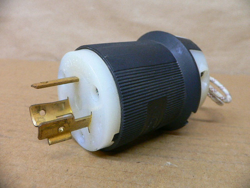 Hubbell HBL2351CN Twist Lock Insulgrip Plug 20A 600VAC 2P 3W