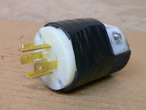 HUBBELL 3 POLE INSULGRIP TWIST-LOCK PLUG 20A 250VAC HBL2421