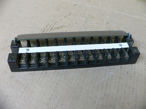 New Marathon 1612H 600V 30 Amp 12P 16-AWG Dual Row Terminal Block Barrier