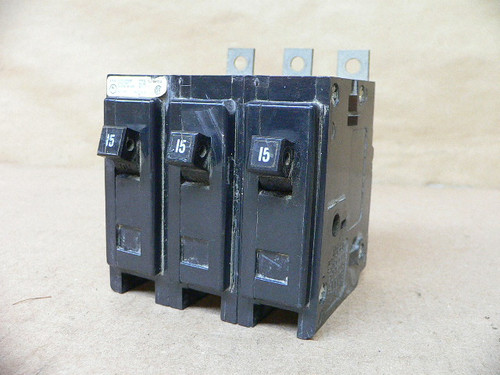 CUTLER-HAMMER BAB3015H 15 AMP 3 Pole Bolt on Circuit Breaker