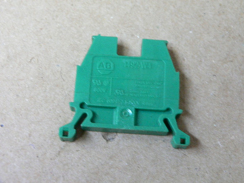 ALLEN BRADLEY 1492-W4G (LOT OF 7) TERMINAL BLOCK GREEN