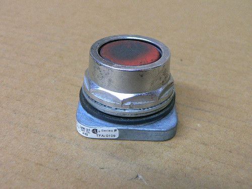 FURNAS 52PA8A2 Oil Tight Push Button Flush Red Cap
