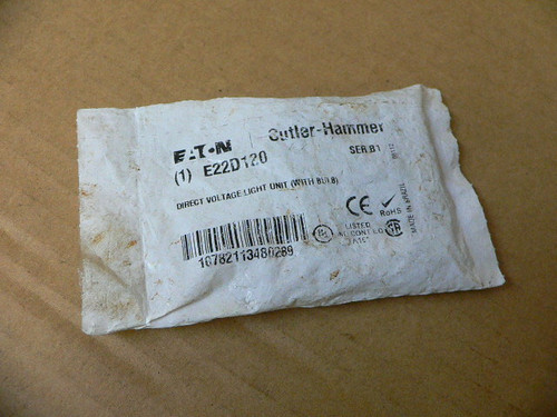 Eaton Cutler-Hammer E22D120 Light Accy Pilot Light 120VAC
