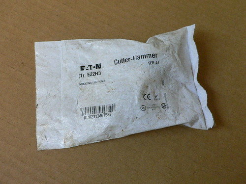 Eaton Cutler Hammer E22H3 Series A1 Indicator light, Green Lens