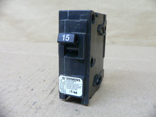 Siemens QSWD115 Push-In Circuit Breaker 1-Pole 15A 120/240V USED