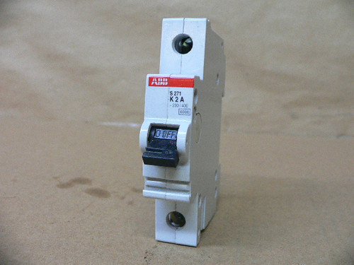 ABB S271 K2A 2 Amp 1 Pole 230/400 VAC Circuit Breaker S271K2A K 2 A 2A K2