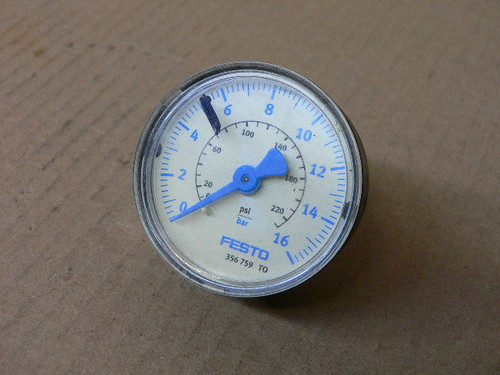 FESTO 356 759 TO PSI PRESSURE GAUGE