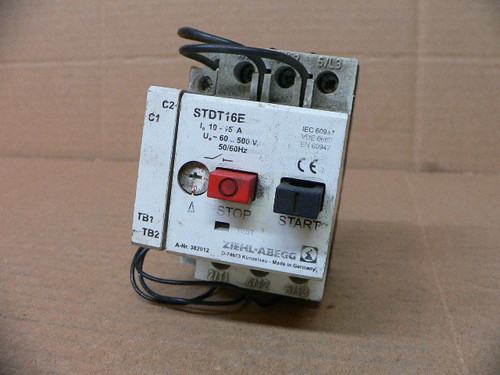 ZIEHL-ABEGG STDT16E CONTACTOR WITH CONTACT BLOCK