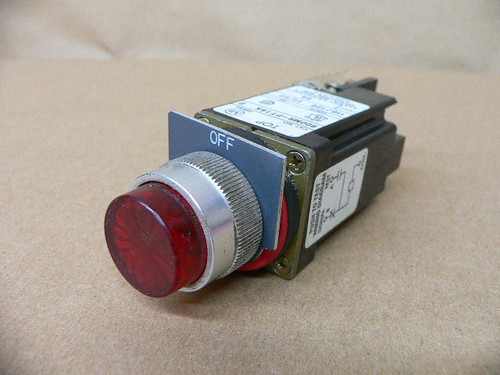 ALLEN BRADLEY 800MR-PT16KR PILOT LIGHT 110/120V 50/60HZ PUSH-TO-TEST Red