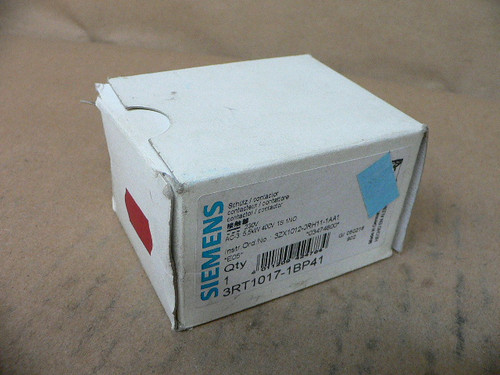SIEMENS 3RT10171BP41 3RT1017-1BP41 CONTACTOR NONREV S00 12A 230VDC 3P SCR