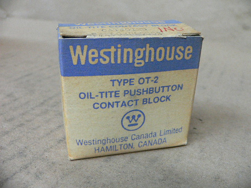 Westinghouse 0T2B Oil-Tite Contact Block OT2B NEW