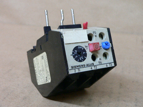 Siemens Allis OLR0400CC0 S2.5-4 Amp. Class10 600V. Max