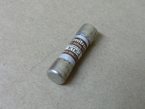 Bussmann KTK-4 KTK4 ( 4A ) 600Vac Limitron Fast-Acting Fuse