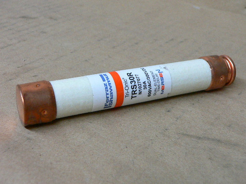 Ferraz Shawmut Fuse, TRS30R, 30 AMP, 600V, Time Delay, Tri-onic, Dual Element