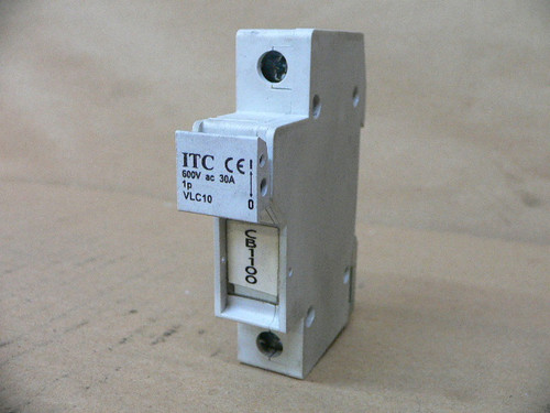 INDUSTRIAL TIMER CO VLC10 FUSE HOLDER 30 AMP 1 POLE 600 VAC