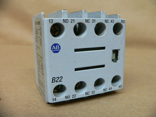 Allen-Bradley 100-FB22 Auxiliary Contact Block 2 NO 2 NC, Contactor Front Mount