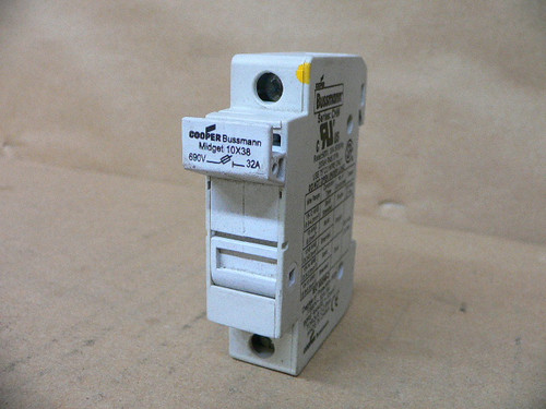 Buss/Bussman Cooper CHM1D,Fuse Holder, 10x38, 690V, 32A, 3W