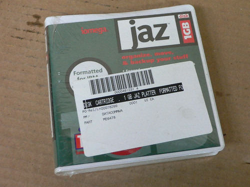 IOMEGA JAZ, ME6478 1GB DISK CARTRIDGE BRAND NEW