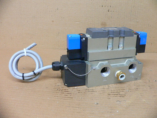 SMC VSR8-10-FJG-D-3EZ-V1 VSR810FJGD3EZV1 VALVE ISO PLUG-IN BLUE COIL