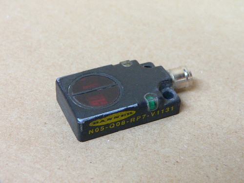 Banner NO5-Q08-RP7-V1131 Diffuse Mode Sensor 27395 2.5-61mm N05-Q08-RP7V1131