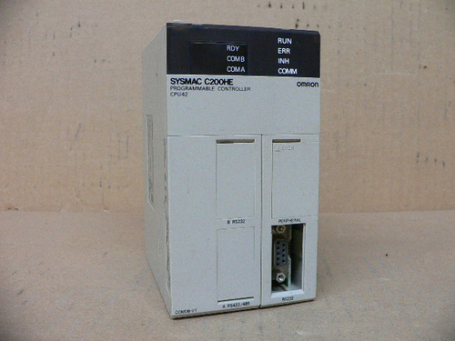 OMRON PROGRAMMABLE CONTROLLER CPU UNIT C200HE-CPU42-E