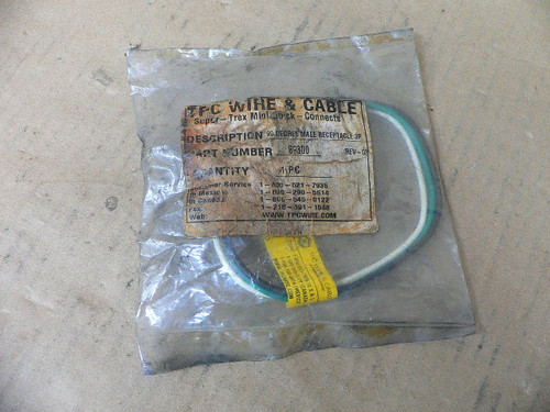 TPC WIRE & CABLE 89300 CABLE QUICK CONNECT 90DEG 3P MALE RECEPTACLE 13AMP