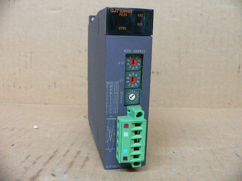 MITSUBISHI QJ71DN91 DEVICENET MASTER 63 CONNECTIONS 4096 MASTER I/O POINTS