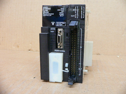OMRON CJ1M-CPU22 CPU 10K STEPS PROGRAM 32K WORD DATA MEMORY 320 I/O MAX