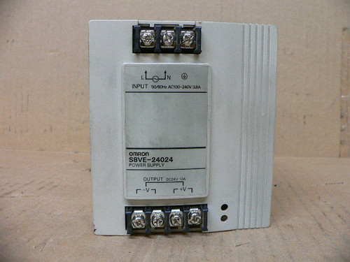 OMRON S8VE24024 POWER SUPPLY 24V 10AMP OUT 100-240 VAC IN