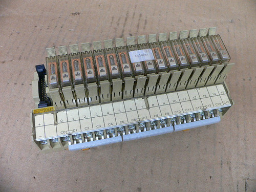 OMRON G7TC-OC16 RELAY BLOCK WITH 16pcs. G7T-1112S 24VDC RELAYS