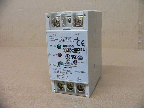 OMRON S82K-00324 0.13A 24VDC OUTPUT POWER SUPPLY