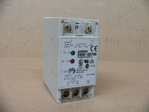 Omron 5 VDC 1.5 Amp Power Supply S82K-00705
