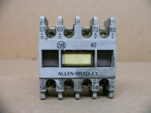 Allen Bradley 195-FA40 Series A Auxiliary Contact Block
