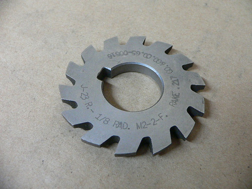CUTTING WHEEL BLADE J-23 R.- 1/8 RAD. M2-2-F. RAKE .217 G0&G0