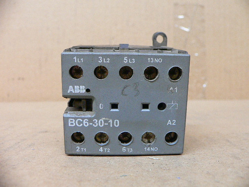 Contactor Miniature 24VDC Coil 6.8A 3-Pole 1NO Aux. ABB BC6-30-10-01