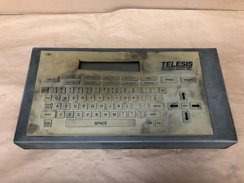 TELESIS TECH. TMC400/5100 KEYPAD KEYBOARD CONTROL UNIT (TORN KEYPAD) - USED