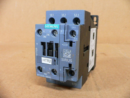 Siemens 3RT2026-1BB40 Contactor 24V Coil