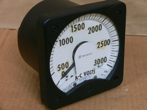 Westinghouse KA-241 A-C Amperes 0-3000 Panel Meter