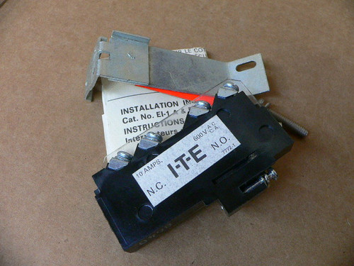 ITE Auxiliary Switch Kit EI 1 with 7772 1 Contact Block Mounting Bracket