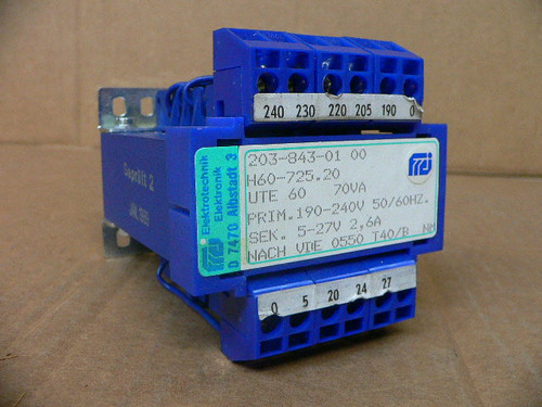 Elektrotechnik H60-725.20 UTE 60 70VA Transformer
