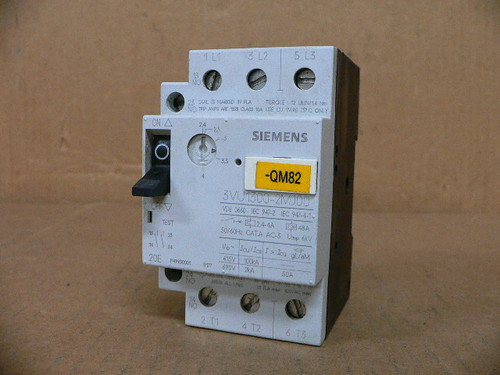 Siemens 3VU1300-2MJ00 Circuit Breaker 2.4-4 A