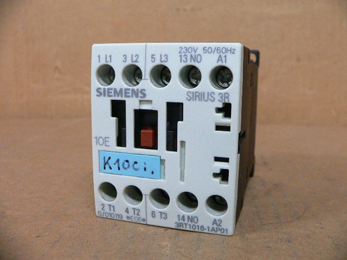 Siemens Sirius 3RT1016-1AP01 Contactor 3-Pole 16A 230V Coil