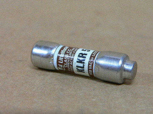 Littlefuse Klkr Klkr 5 5 Current Limiting Fast Acting 5A Fuse 600 Vac Littlefuse