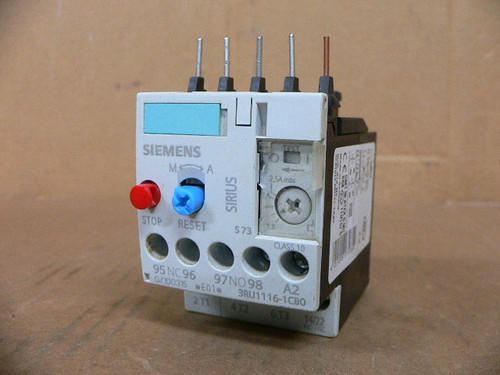 Siemens Sirius 3RU1116-1CB0 Overload Relay 1.8-2.5A