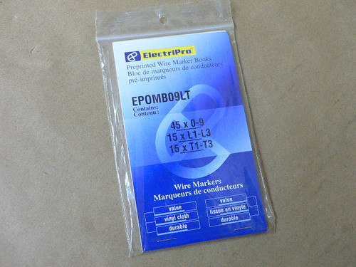ElectriPro EPOMB09LT Wire Markers
