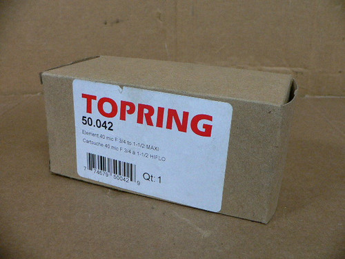 Topring 50.042 Element 40 Micron F 3/4 - 1-1/2 HIFLO