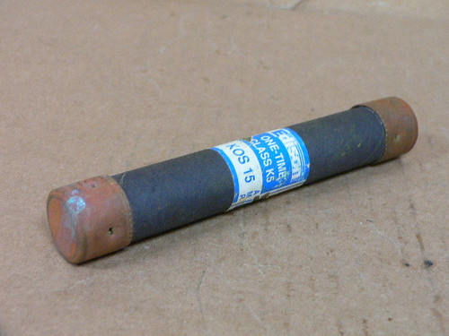 Edison KOS 15 Class K5 One-Time Fuse 600vac 15 A