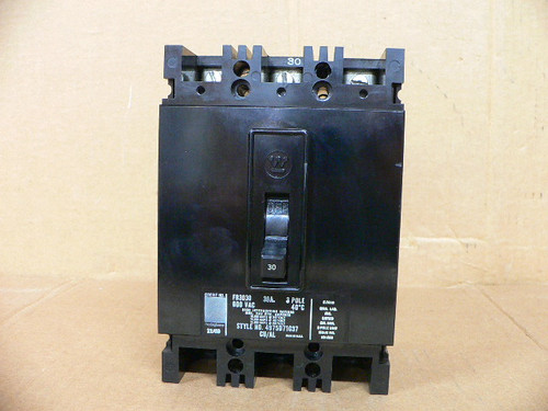Westinghouse FB3030L Circuit Breaker 3-Pole 600V 30A