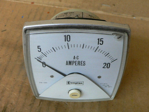 Crompton 02AALSNG DC mA Panel Meter – Type 016 Industrial Gauge